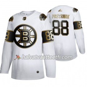 Miesten NHL Boston Bruins Pelipaita David Pastrnak 88 Adidas 2019-20 Golden Edition Valkoinen Authentic